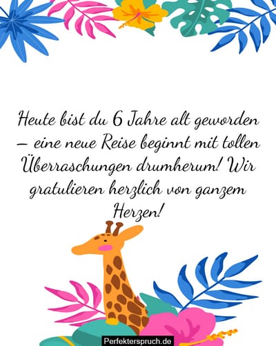 Geburtstagskarte Zum 6. Geburtstag – Dinosaurier-Motiv, A5 (148x210 Mm), Glänzend | Mit Umschlag