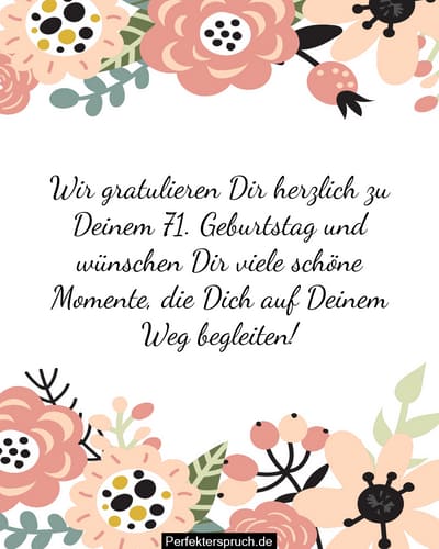Herzlichen Glückwunsch Zum 71 Geburtstag 150 Glückwünsche zum 71. Geburtstag mit Bildern