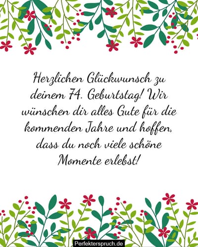 Schne Gedichte Zum 74 Geburtstag