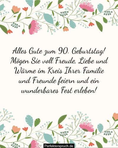 Kurze Sprche Zum 90 Geburtstag