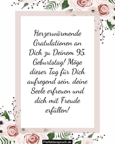 Gluckwunsche Zum 95 Geburtstag Einer Frau
