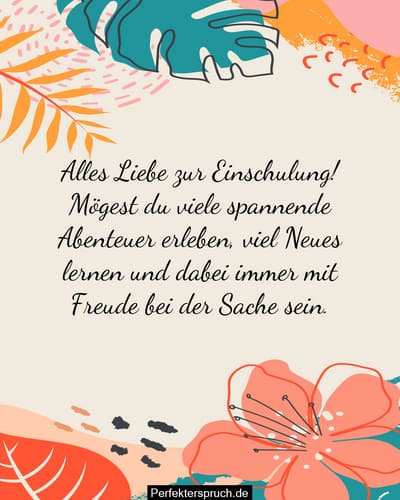 Wunderschne Zur Einschulung Gedichte Bilder