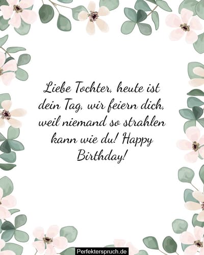 Sprche Zum Geburtstag Fr Tochter