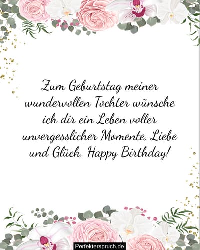 150 Glückwunsch Zum Geburtstag Für Tochter