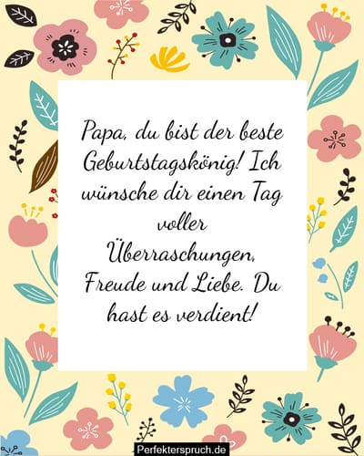Gluckwunsch Zum Geburtstag Vater
