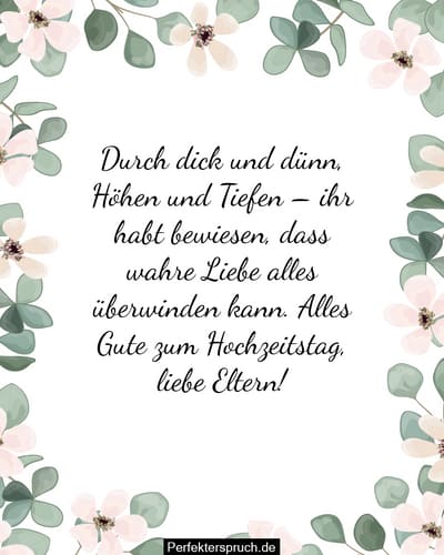 Sprche Zum Hochzeitstag Eltern