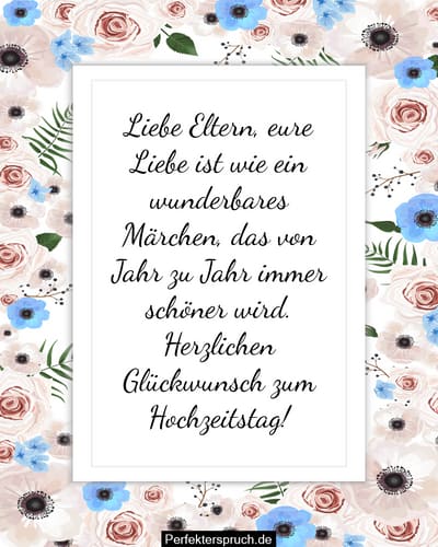 Hochzeitstag Sprche Eltern