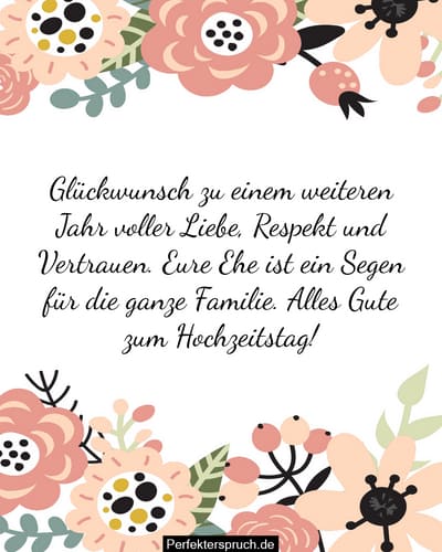 Sprche Hochzeitstag Eltern