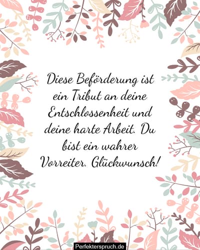 Beförderungswünsche an Kollegen Glückwunschmitteilungen