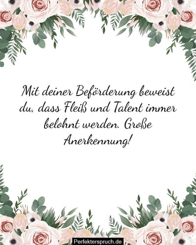 Beförderungswünsche an Kollegen Glückwunschmitteilungen