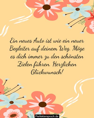Glückwunsch Zum Neuen Auto Und Allzeit Gute Fahrt 150 Neue Auto Wünsche - Glückwünsche zum neuen Auto
