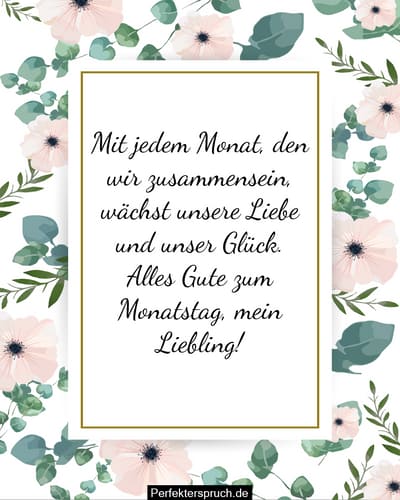 150 GlückwunschSprüche zum Monatstag für den Freund