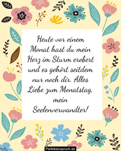 150 GlückwunschSprüche zum Monatstag für den Freund
