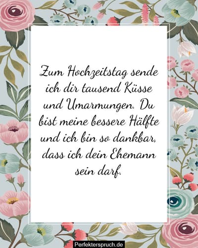 150 Hochzeitstagwünsche für die Ehefrau