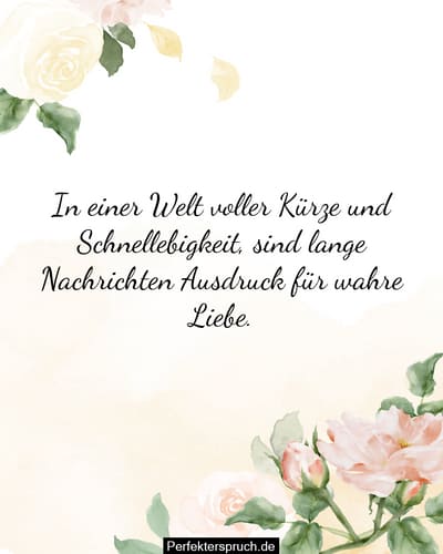 Lange Liebesbotschaften für die Freundin Süße Absätze für Sie