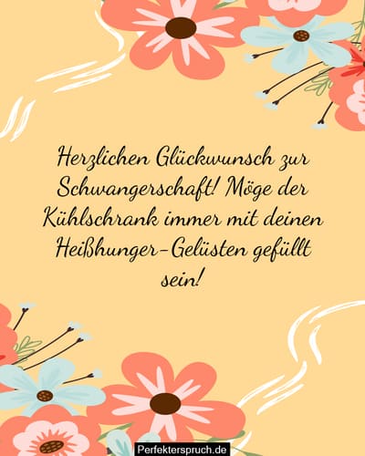 Lustige Schwangerschaftswünsche, Sprüche und Zitate
