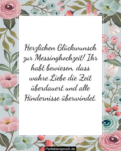150 Glückwünsche zur Messinghochzeit mit Bildern (2024)