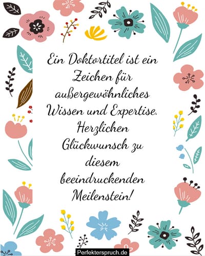 Gluckwunsche Zum Doktortitel Kostenlos