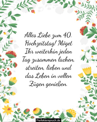 150 Glückwünsche zur Rubinhochzeit mit Bildern (2024)