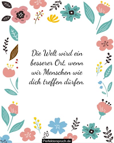  Schön, dich zu treffen Sprüche und Zitate Motiv 