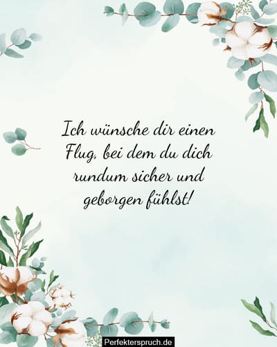 Sichere Flug Wünsche - Guten Flug