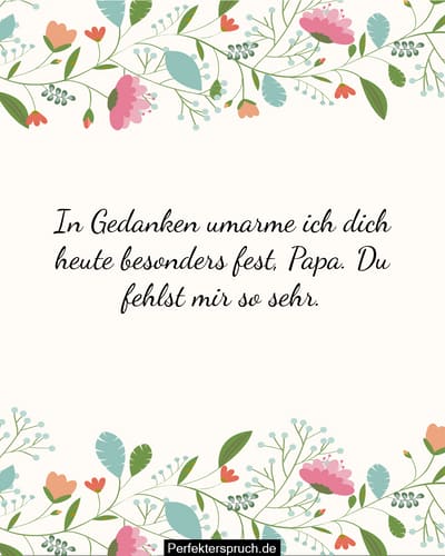 Vater Todestag Spruche Papa