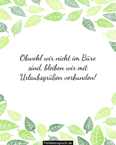 Urlaubsgrüße Für Kollegen, Mitarbeiter, Chef & Klienten