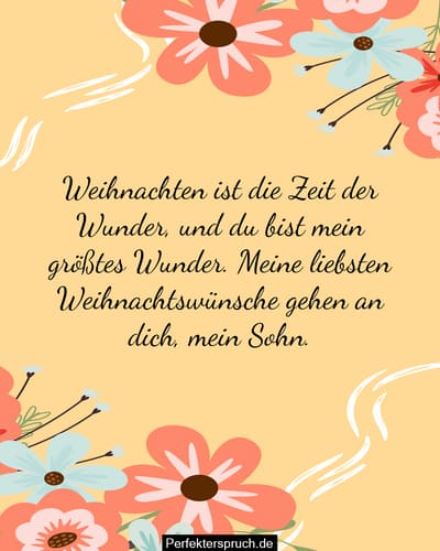 Weihnachtswunsche Fur Den Sohn