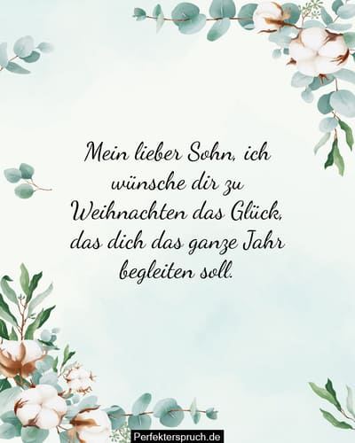 Weihnachtswunsche Fur Den Sohn